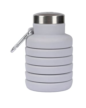 Trespass - Wasserflasche "Vavo", Faltbar, Silikon (Platin)