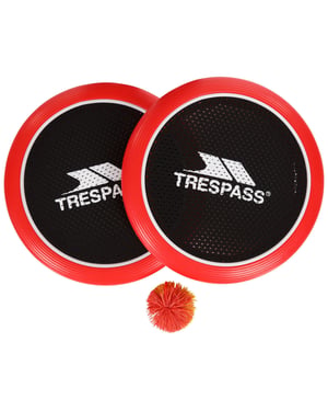 Trespass - Schläger und Ball Spiel "Stringbatz Trampoline" (Rot/Schwarz/Weiß)