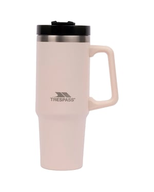 Trespass - Kaffeebecher "Bigup", Edelstahl (Rosa-Grau)