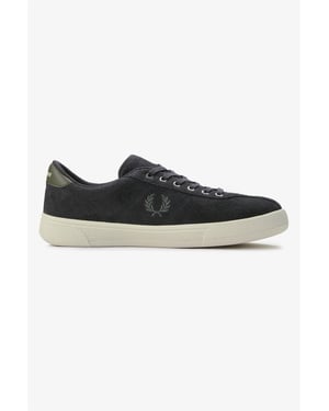 Fred Perry Tennisschuhe Wildleder Herren Anchor Grey Sneakers