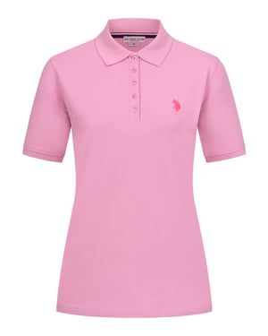 U.S. POLO ASSN. Damen Poloshirt kurzarm aus Baumwoll-Elasthan