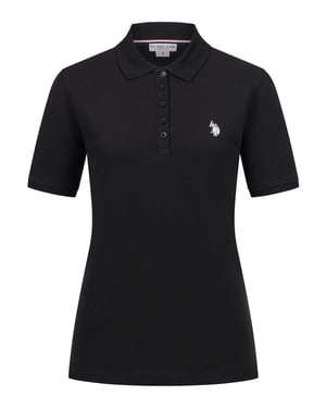 U.S. POLO ASSN. Damen Poloshirt kurzarm aus Baumwoll-Elasthan