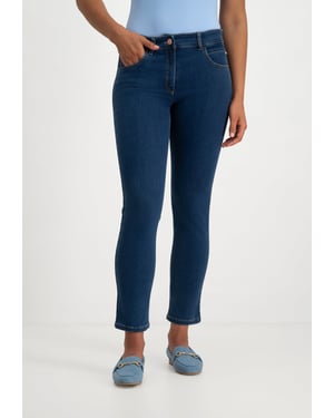Monika Super Slim Hose | Steinblau
