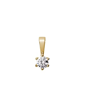 Lyomi Anhänger 585/- Gelbgold 1 synth. Diam. 0,10 ct.