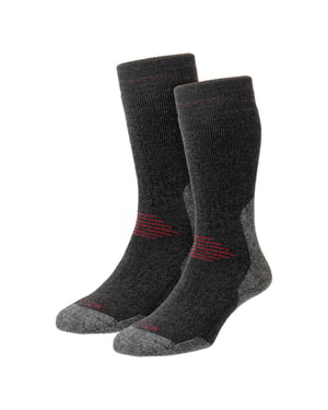 Männer Wander- und Walking-Wollsocken, vollständig gepolstert, schwergewichtig mit Fußgewölbeunterstützung