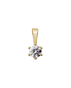 Lyomi Anhänger 585/- Gelbgold 1 synth. Diam. 0,25 ct.