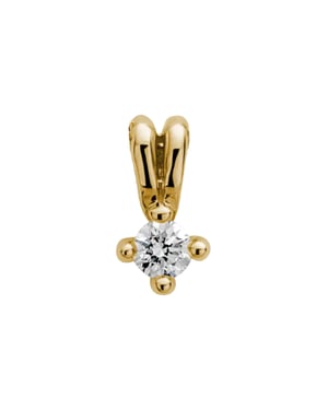 Lyomi Anhänger 585/- Gelbgold 1 synth. Diam. 0,15 ct.