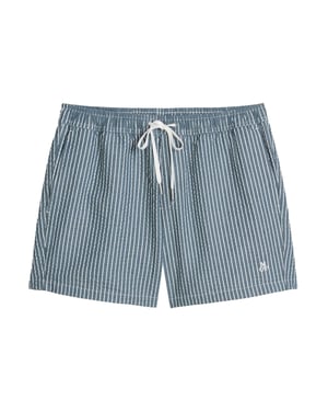 Marc O'Polo Herren Badehose SeersuckerSchwimmhose, Schwimmshorts, Badebekleidung