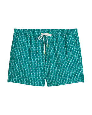 Marc O Polo Herren Badeshorts, gewebt - Türkis
