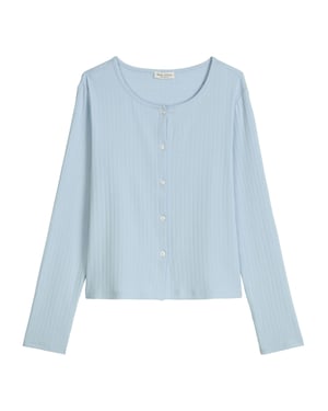 Marc O'Polo Damen Pyjamaoberteil Mix N MatchSchlafshirt, Pyjama Shirt, Nachtshirt