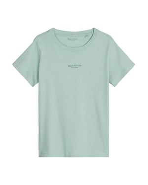 Marc O Polo Damen-T-Shirt Mix N Match, kurzarm, Basic - Mintgrün