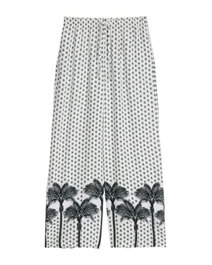 Marc O'Polo Damen Strandhose Palm Border GeoÜberziehhose, Cover-up Hose, Coverup Hose
