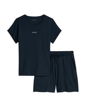 Marc O'Polo Damen Pyjama Mix N MatchSchlafanzug, Pyjama Set, Nachtwäsche
