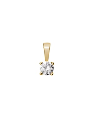 Lyomi Anhänger 585/- Gelbgold 1 synth. Diam. 0,20 ct.