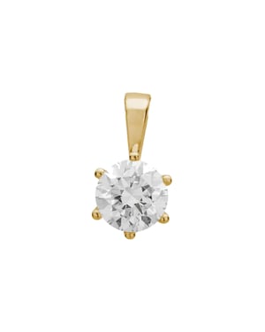 Lyomi Anhänger 585/- Gelbgold 1 synth. Diam. 1,0 ct.