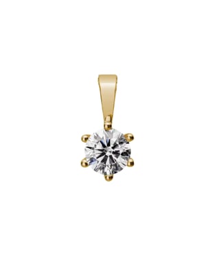 Lyomi Anhänger 585/- Gelbgold 1 synth. Diam. 0,50 ct.