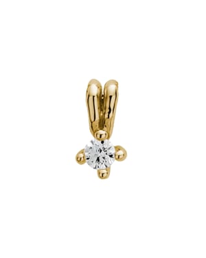 Lyomi Anhänger 585/- Gelbgold 1 synth. Diam. 0,10 ct.