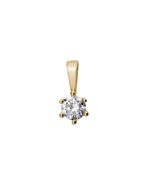 Lyomi Anhänger 585/- Gelbgold 1 synth. Diam. 0,20 ct.