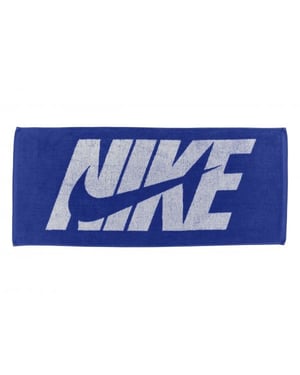 Nike - Handtuch, Jacquard, Grafikdruck (Königsblau/Weiß)