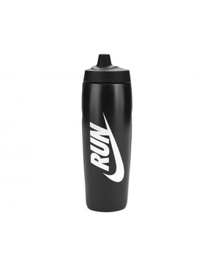 Nike - "Refuel" Wasserflasche, Grafikdruck, 680ml (Schwarz/Weiß)