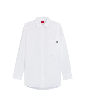 Hugo - Bluse für Damen, Übergroß (Weiß)