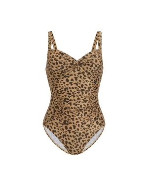 Regatta - "Sakari" Badeanzug für Damen, Bauch-Kontrolle (Leopard)