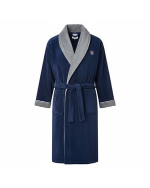 Lambretta - "Luxury AW25" Morgenmantel für Herren (Marine/Blau)