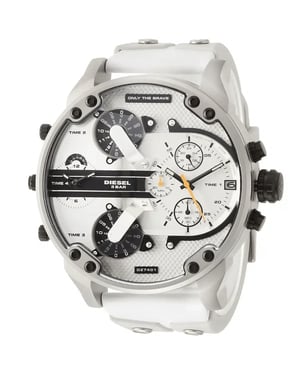 Diesel DZ7401 Mr. Daddy 2.0 57mm Herren Armbanduhr Weiß