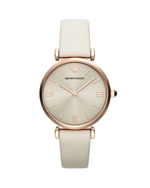 Emporio Armani AR1769 Gianni T-Bar 32 mm Beige Damenarmbanduhr