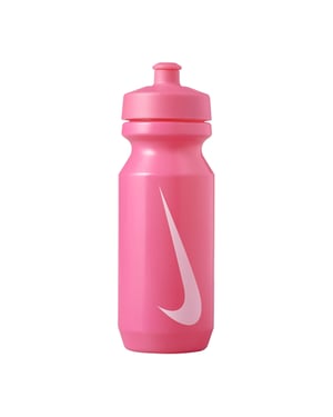 Nike - Wasserflasche, Weite Trinköffnung, 650ml (Pink/Weiß)