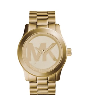 Michael Kors Runway XL MK5473 Damen Gold Edelstahl Uhr 45mm YA126542