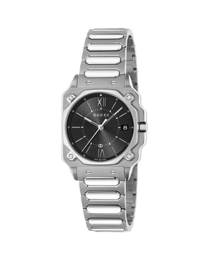 Gucci YA166505 G-Flat Schwarz Zifferblatt Unisex Uhr
