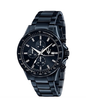 Maserati Sfida Chronograph Herrenuhr mit blauem Zifferblatt - Modell R8873640023