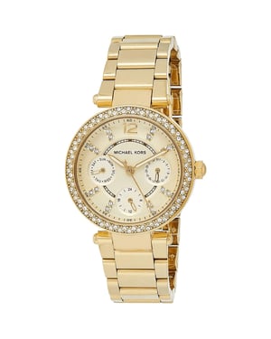 Michael Kors MK6056 Parker Chronograph 33mm Gold Edelstahl Damenuhr
