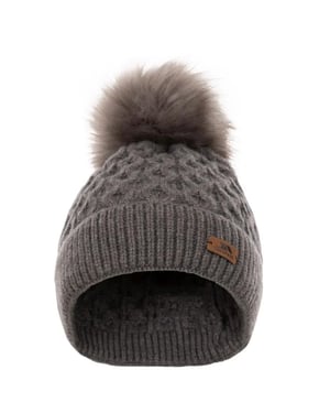 Trespass - "Freja" Mütze Bommel für Damen (Dunkelgrau)