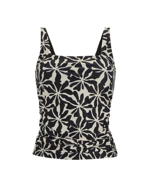 Regatta - "Loria" Tankini-Oberteil für Damen (Schwarz/Weiß)