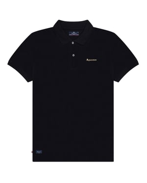 Aquascutum Active Cotton Polo Dry-fit Schwarzes Poloshirt