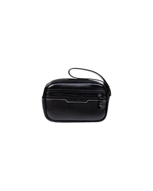 Armani Exchange Schwarze Polyester Clutch Tasche