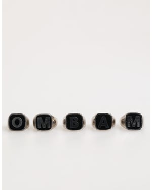 Initialen Silberring