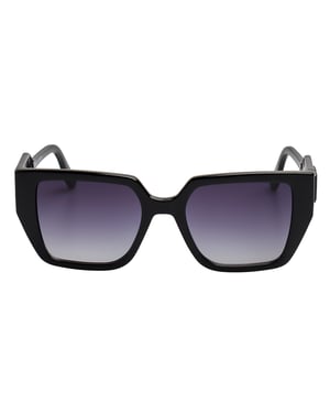 Damen Rechteckige Sonnenbrille aus recyceltem Kunststoff KL6098S N