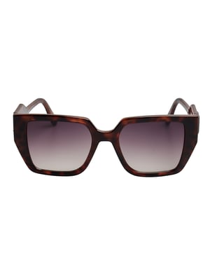 Damen rechteckige Sonnenbrille aus recyceltem Kunststoff KL6098S N