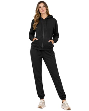 Kruze | Damen Zip-Up Hoodie Trainingsanzug Set