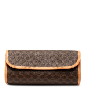 Celine Pre-owned Pre-owned Macadam beschichtete Canvas-Clutch - Braun