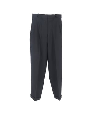 Jacquemus La Bomba Straight-Leg Hose aus schwarzer Baumwolle
