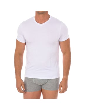 Herren Bambus Kurzarm-Unterhemd Q603