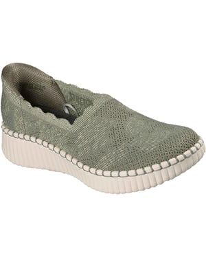 Skechers Wilshire Boulevard Polyester Damen Sneakers in Olivgrün