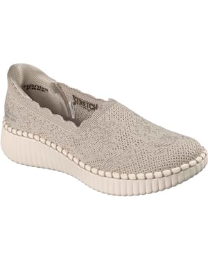 Skechers Wilshire Boulevard Polyester Damen Taupe Sneakers