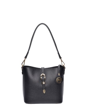 Roberta M Schwarz Rindsledertasche