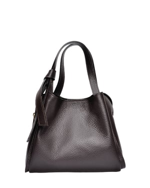 Anna Luchini Kastanienbraun Rindsledertasche
