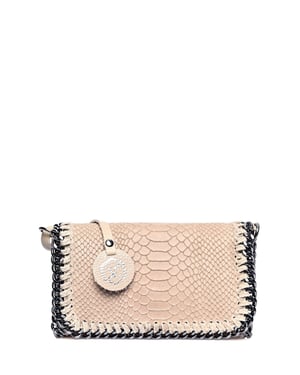 Luisa Vannini Rindsledertasche - Beige